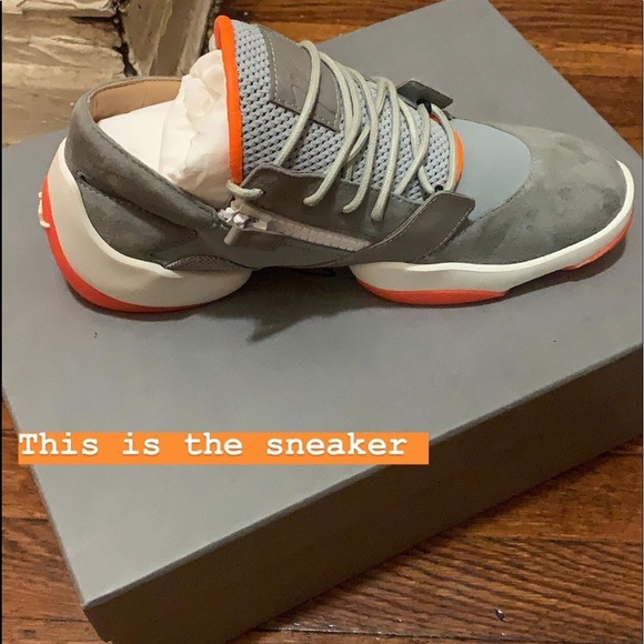 giuseppe zanotti grey sneakers